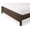 Homeroots Espresso Solid Wood Twin Bed Frame 490286 - alternate 2