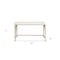 Homeroots 50" White And Gold Wood and Steel Vanity Table With Two Drawers 507546 - alternate 3