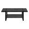 Homeroots 47" Black Coffee Table With Shelf 489960 - alternate 3