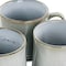 Gibson Home Picadelle 4 Piece 21oz Stoneware Mug Set in Light Grey 136622.01 - alternate 2
