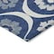 Homeroots 5' X 8' Navy Blue And Ivory Medallion Washable Indoor Outdoor Area Rug 589627 - alternate 4