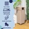 Happimess Keaton Modern 24.13Gal All-Weather Wicker/Metal Lidded Hideaway Outdoor Trash Can, Light Pink/White HPM1203D - alternate 3