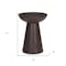 Homeroots 16" Redwood and Brown Solid Wood and Wood Tray Table 605397 - alternate 2