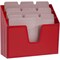 Acrimet Horizontal Triple File Folder Holder Organizer (Solid Red Color) 860.VM - alternate 2