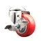 Service Caster 3.5 Inch 316SS Red Polyurethane Wheel Swivel Bolt Hole Caster with Brake SCC SCC-SS316BH20S3514-PPUB-RED-TLB - alternate 1