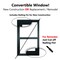 Factory 2U Windows Single Hung Impact Window 24in x 36in, Black Laminate Vinyl, LowE Laminated Glass High Alt 804026 - alternate 3