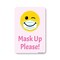 Signmission Public Sign, Mask Up Please!, 18in X 12in Peel And Stick Wall Graphic, 12" W, 18" L, Mask Up Please! OS-NS-RD-1218-25354 - alternate 1