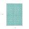 Homeroots 5' X 8' Teal Blue And Ivory Floral Washable Indoor Outdoor Area Rug 581883 - alternate 3