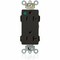 Leviton Straight Blade Receptacle, 5-20R, 20 A, 125V AC, Flush Mount, Self-Grounded M1636-HGE - alternate 1