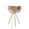 Vidalite Sovev Tripod Table Lamp with Rattan and Opal Glass Shade, Brushed Brass Stand, 19.6 in. Height CE1009210 - alternate 2