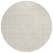 Homeroots 8' Ivory And Beige Round Geometric Washable Indoor Outdoor Area Rug 583302 - alternate 4