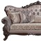 Homeroots 92" Champagne Imitation Silk Damask Sofa And Toss Pillows 491292 - alternate 2