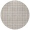 Homeroots 8' Taupe And Ivory Round Geometric Washable Indoor Outdoor Area Rug 614787 - alternate 3