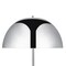 Homeroots 65" Chrome and White Floor Lamp With Silver Metallic Dome Shade 530715 - alternate 2