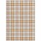 Homeroots 8' X 10' Peach And Beige Plaid Washable Indoor Outdoor Area Rug 601347 - alternate 4