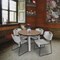 Regency Round Kee Breakroom Table W/ 4 Zeng Stack Chairs, 36 in W, 36 in L, Noble Oak TB36RNDNOBPCM44GY - alternate 2