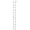 Vestil Galvanized Tank Access Ladder 12 Ft. 300 Lb. Capacity Silver NTAL-12-HDG - alternate 1