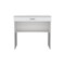 Homeroots 32" White Wood Computer Desk With Drawer 546421 - alternate 1