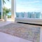 Homeroots 10' X 14' Pewter Abstract Washable Indoor Outdoor Area Rug 607883 - alternate 3