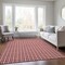 Homeroots 10' X 14' Red And Ivory Geometric Washable Indoor Outdoor Area Rug 614778 - alternate 2