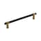 Amerock Mergence 6-5/16 in 160 mm Center-to-Center Matte Black/Champagne Bronze Cabinet Pull BP36860FBCZ - alternate 1