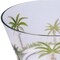 Homeroots Clear and Green Four Piece Palm Tree Acrylic Service For Four Bowl Set 520903 - alternate 2