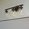Vaxcel Lander 3 Light Matte Black Bathroom Vanity Wall Fixture with Clear Glass Globes W0430 - alternate 1