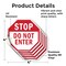 Signmission Stop Do Not Enter, 4 inch X 4 inch, Vinyl Decal, 5PK OC-D-5PACK-4-47 - alternate 2