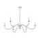 Z-Lite Toussant  Brushed Nickel 6 Light Chandelier 6103-45BN - alternate 2
