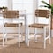 Bali & Pari Talli Bohemian Paper Loom and White Mahogany Wood 2-Piece Counter Stool Set 249-2PC-13887-ZORO - alternate 4