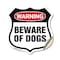 Signmission Dog Warning Shield Sign Beware Of Dogs, 12 Inch X 12 Inch, Vinyl Decal SHI-D-12-376 - alternate 1