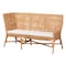 Bali & Pari Baako Bohemian Light Honey Rattan 2-Piece Dining Nook Bench Set 258-14180-14181-ZORO - alternate 4
