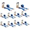 Mytee Products 2in x 27ft Blue Ratchet Tie-Down Strap w/ Wire Hook, 3,333 lbs WLL, 10PK RS227WH-Bx10 - alternate 1