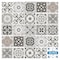 Homeroots 5" x 5" Wood Brown and White Mosaic Peel and Stick Removable Tiles 400480 - alternate 3