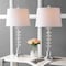 Jonathan Y Kinsley 28" Crystal LED Table Lamp, Clear/Chrome, 2PK JYL2052A-SET2 - alternate 2