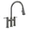 Blanco Empressa Bridge Pull-Down 1.5 GPM, Satin Dark Steel 443263 - alternate 1