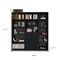 Homeroots Set of Three Black Five Tier Bookcase with Two Doors 546355 - alternate 3