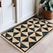 World Rug Gallery Geometric Diamond Washable Non Slip Area Rug 2 ft x 3 ft Natural WR74NATURAL2X3 - alternate 1