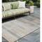 Homeroots 8' Runner Taupe Ombre Washable Non Skid Indoor Outdoor Runner Rug 563674 - alternate 1