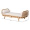 Bali & Pari Aiko Handwoven Natural Rattan Daybed with Cushion - Lounge Bed for Living Room, Bedroom, or Sunroom 259-14240-ZORO - alternate 2