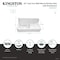 Kingston Brass 42" Cast Iron Single Bowl Wall Mount Kitchen Sink with Drainboard, White GCKWS422117 - alternate 2