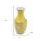 Homeroots 14" Yellow And White Chinoiserie Floral Porcelain Table Vase 565444 - alternate 4
