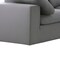 Homeroots 65" Gray Fabric Modular Sleeper Sofa With Ottoman 568279 - alternate 4