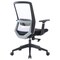Leisuremod Ingram Office Task Chair with Adjustable Armrests and Swivel and Tilt, White IO20W - alternate 2