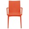Leisuremod Weave Mace Indoor/Outdoor Arm Chair, Orange MCA19OR - alternate 2