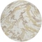 Homeroots 8' Ivory Gold And Brown Round Abstract Washable Indoor Outdoor Area Rug 600098 - alternate 3
