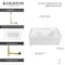 Kingston Brass 60-Inch Acrylic Rectangular 3-Wall Alcove Tub Combo w/ Waste and Overflow Drain, Right Hand Drain CVTDE603122R6 - alternate 2