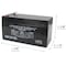 Zoro Select Sealed Lead Acid Battery, 12VDC, 2.09" H D5738 - alternate 2