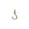 National Hardware Cup Hook, 0.64 in Opening, 2.07 in L, Brass Gold, 2PK N119-727 - alternate 3