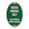 Signmission Parking Area Sign Visitors Parking Only - Val, 12 In X 18 In Architectural, Heavy Gauge Aluminum A-OV-G-1218-23470 - alternate 1